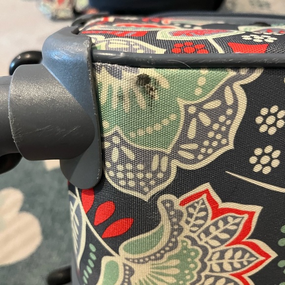 Vera Bradley carry-on rolling soft side luggage in Nomadic Floral - Picture 7 of 7
